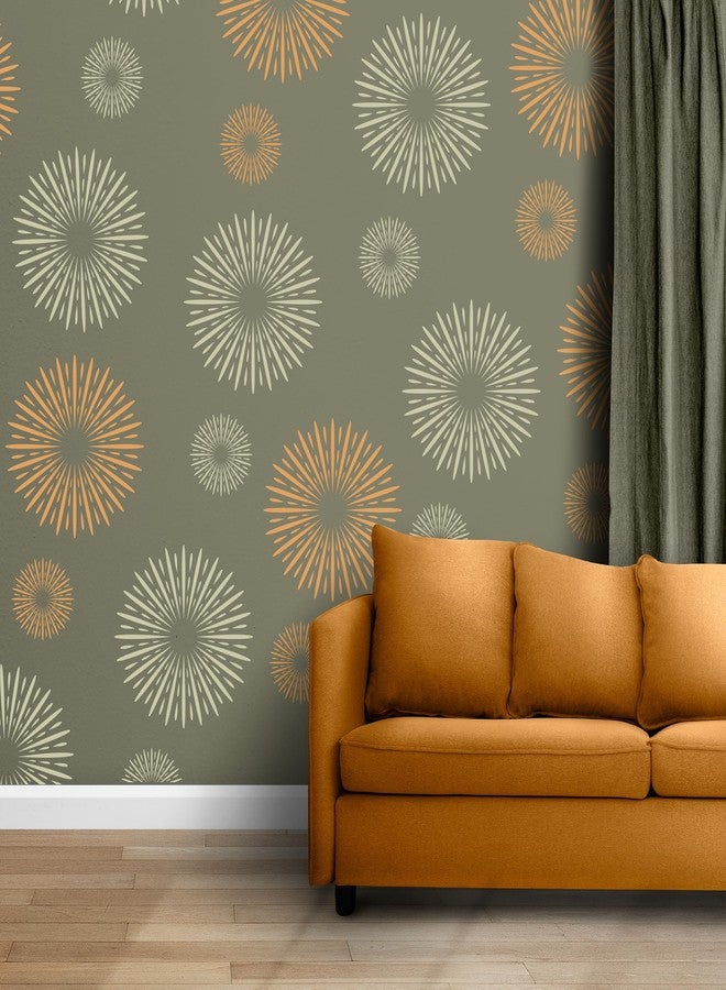 StenCart Combo of 2 Fireworks and Lily Stencil for Wall Painting Home DIY Reusable Wall Stencil Design for Wall Decoration (16x24 inch) -Pack of 2 - Image 5